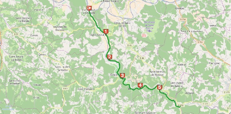 Véloroute de Céou Véloroute de Céou