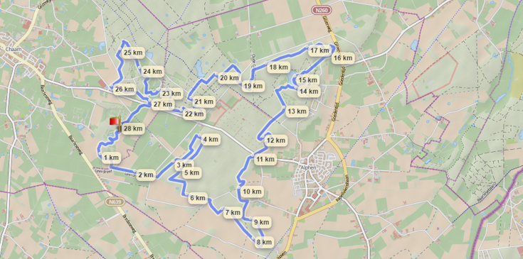 Mountainbikeroute 30km Mountainbikeroute 30km