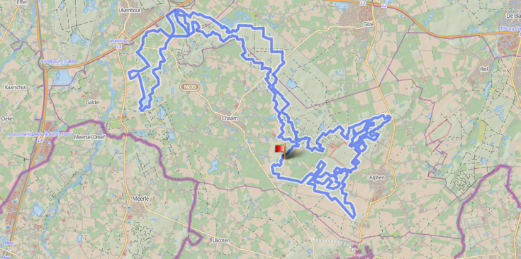 Mountainbikeroute 80km Mountainbikeroute 80km