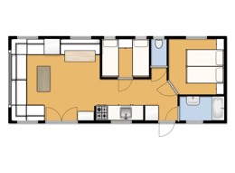 Mobil home de Wielewaal - ST4+